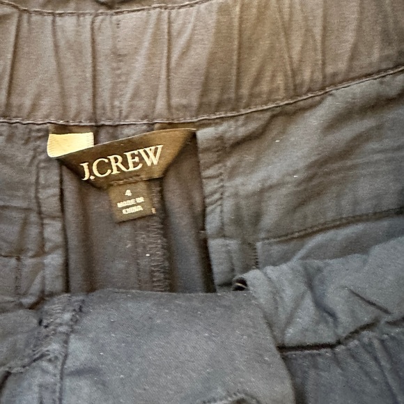 Worn once just crew navy paper bag elastic waist shorts - Picture 3 of 4